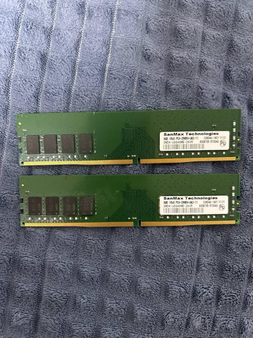 DDR4 メモリ 8GB ×2枚（合計16GB
