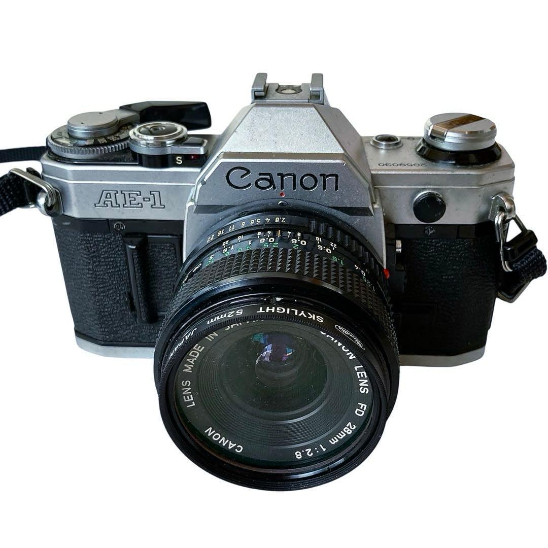 Canon AE-1 一眼レフ フィルムカメラ 28mmレンズ付き