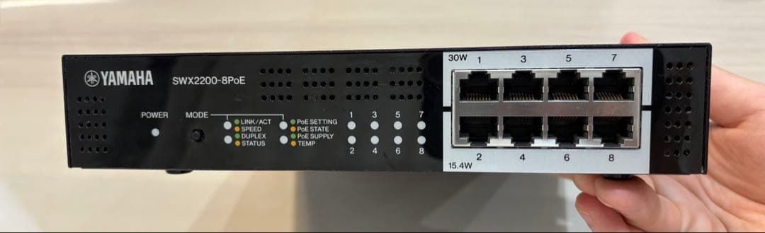 YAMAHAスマートL2スイッチ SWX2200-8PoE