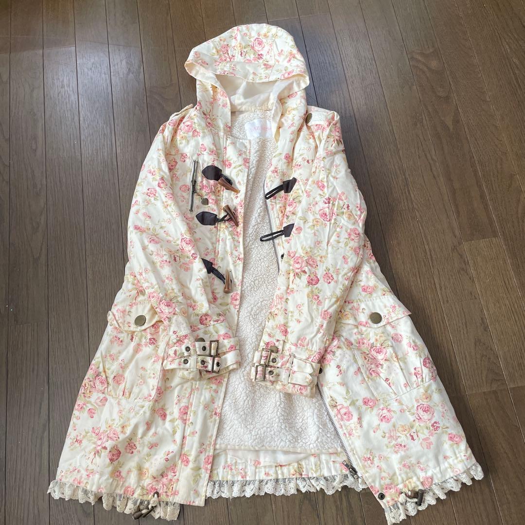 花柄フード付きコートLIZLISA
