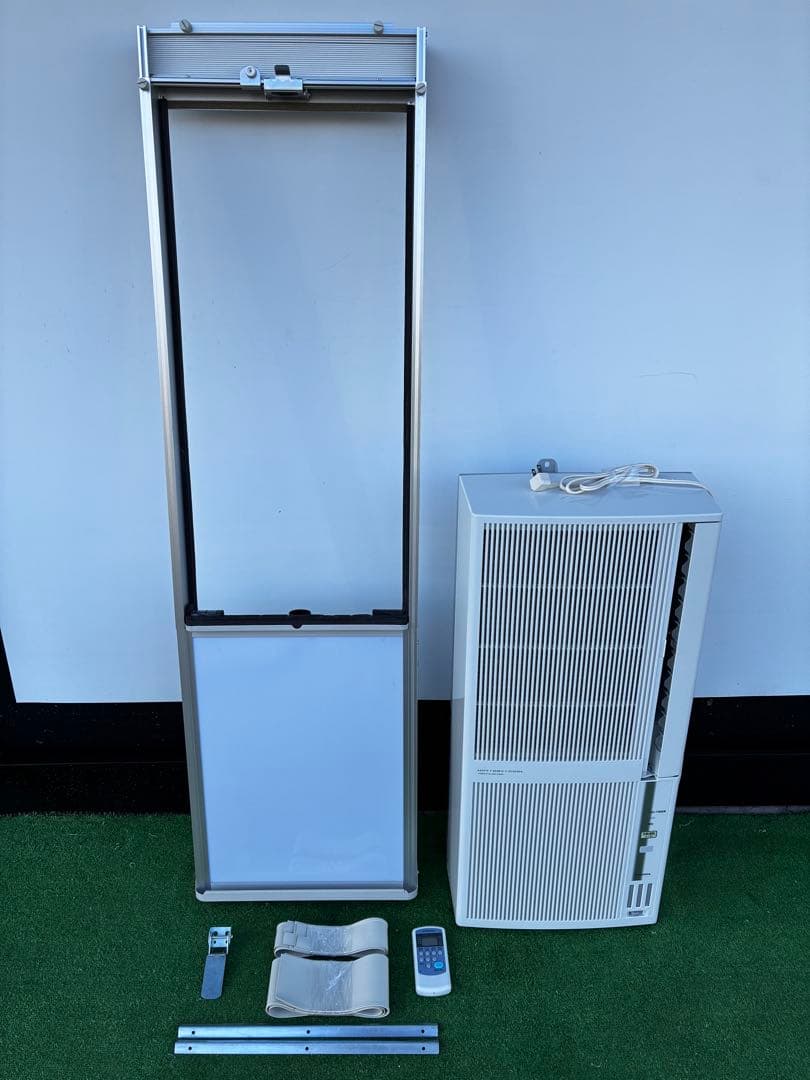 コロナ冷暖房窓用エアコン CWH-A1822 2022年製ベランダ窓用延長枠付き