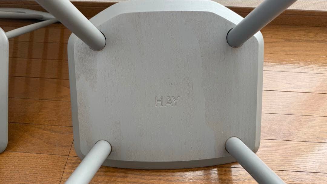 北欧デンマーク HAY ダイニングチェア J77 グレー　B ※2脚あり