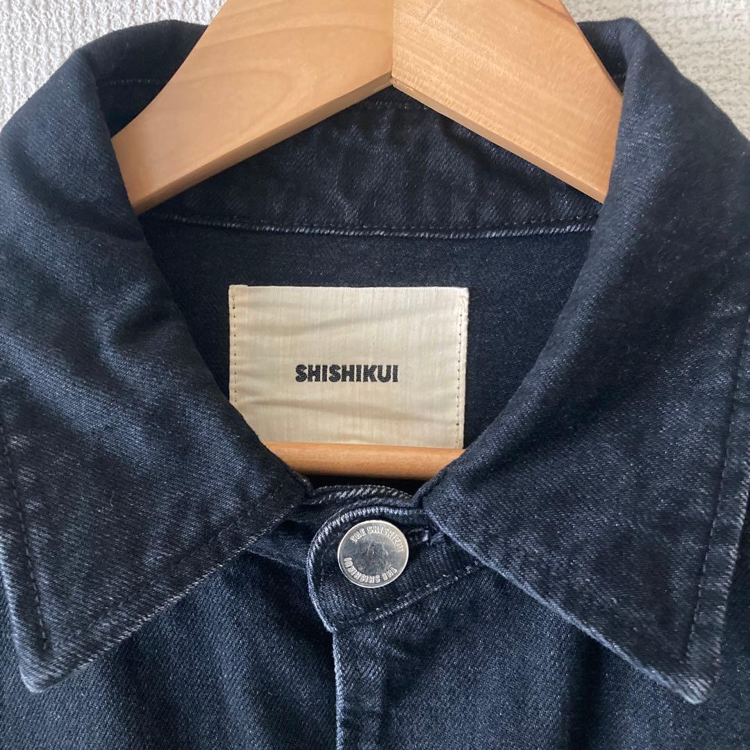 shishikui Denim Ja / BLACK デニムジャケット　百々
