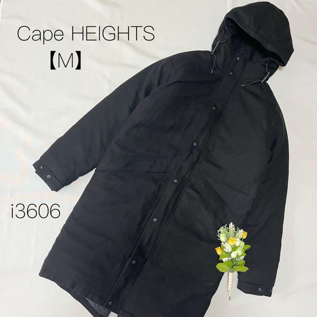 ケープハイツ　ダウンジャケット　ロングコート フェザー　ブラック 【M】