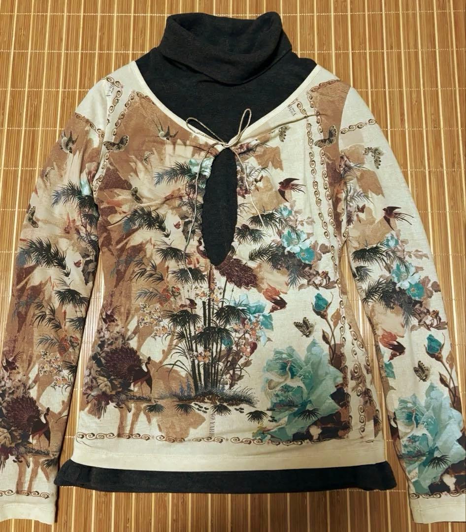 超*。様 美品Jean Paul GAULTIER 楽園柄カットソー 中国絵 絵