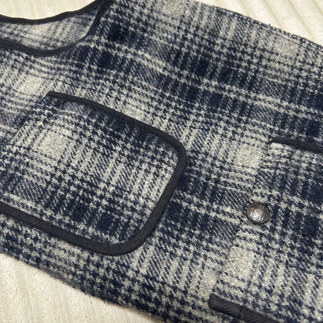 80's L.L.Bean ウールチェックベスト