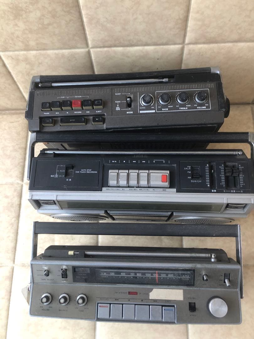 SONY CF-2550 ラジカセなどまとめて3台ジャンク(G25)