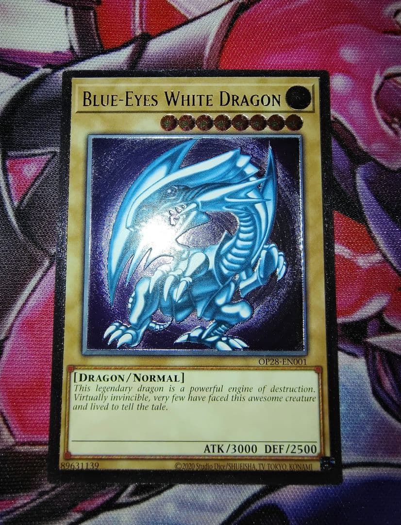 ハ*須様 遊戯王 青眼の白龍 ブルーアイズ OTS28 レリーフ EU版 英語