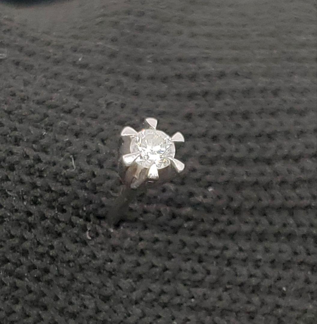 Pt900 ダイヤ　ピアス　0.11ct 片耳　ダイヤモンド