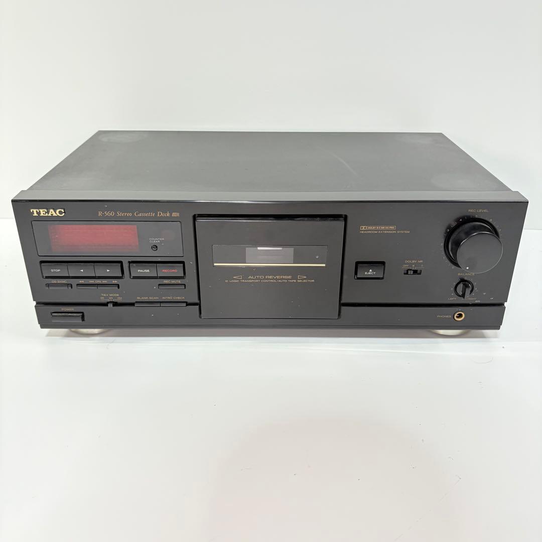 【完動品】TEAC R-560 ステレオ カセット デッキ (2075)
