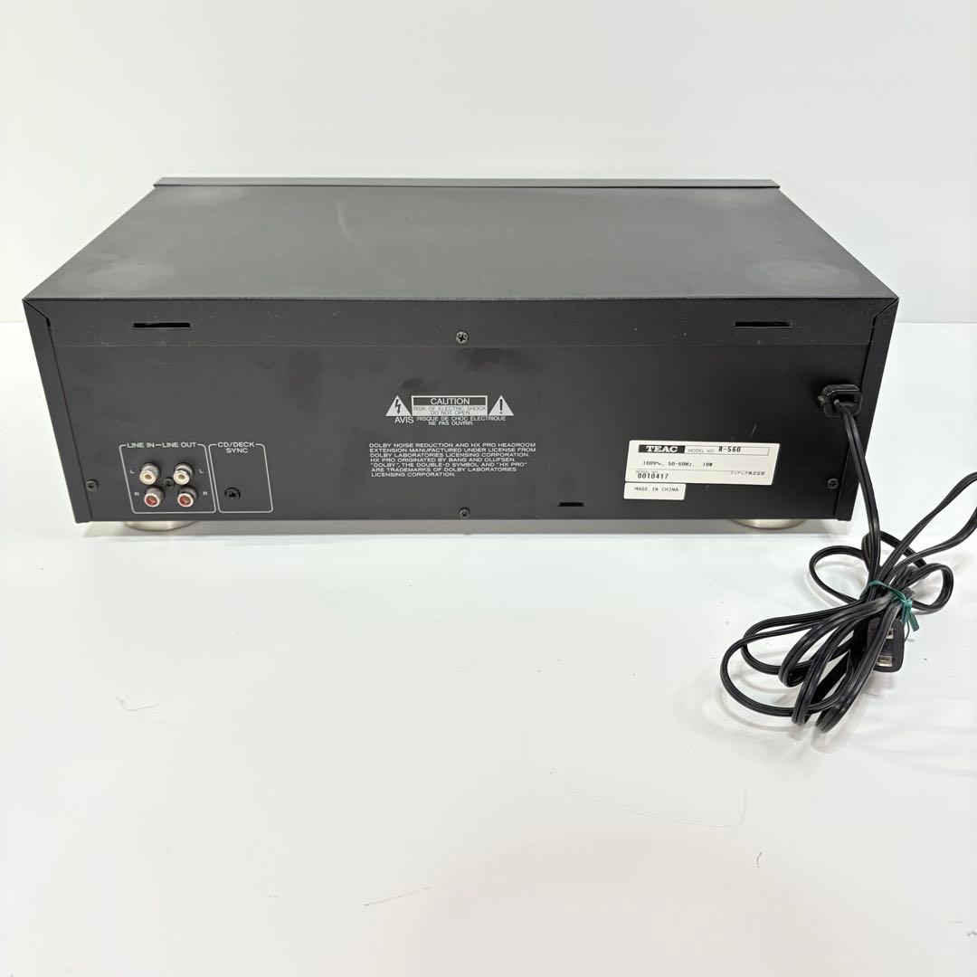 【完動品】TEAC R-560 ステレオ カセット デッキ (2075)
