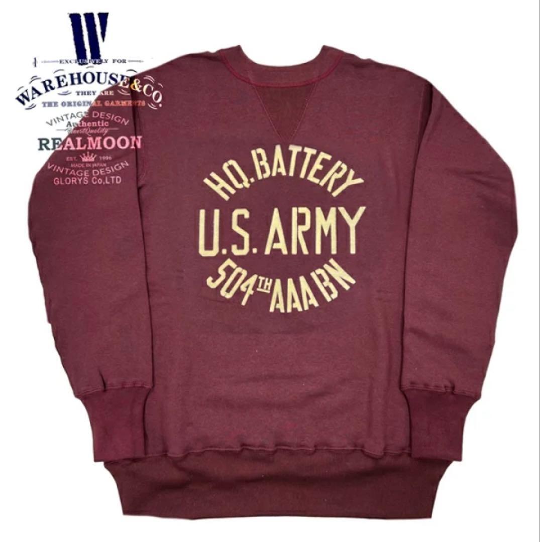 WAREHOUSE スウェット lot.403 フリーダムスリーブ　ボルドー　M