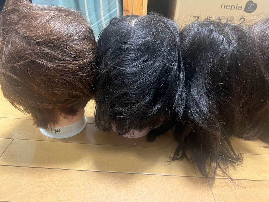 カットウィッグ 5体セット 中古 練習用