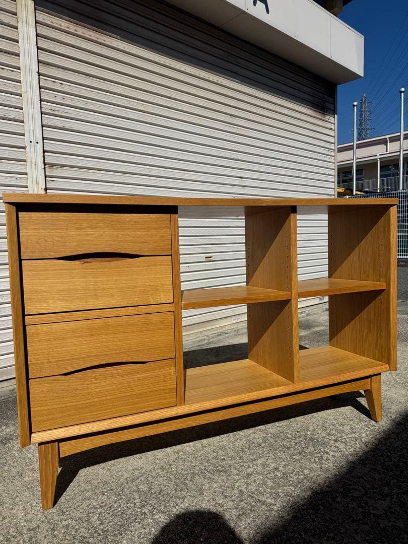 ウニコ シグネ サイドボード ワイドシェルフ オーク