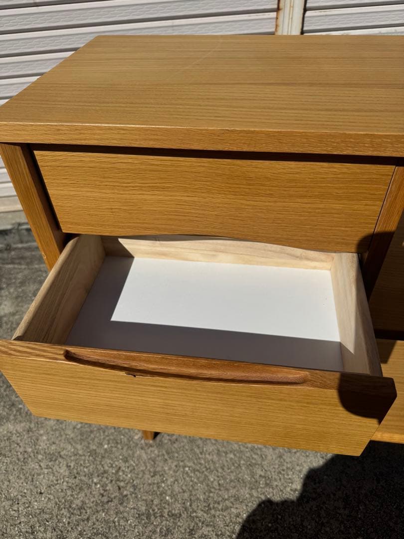 ウニコ シグネ サイドボード ワイドシェルフ オーク