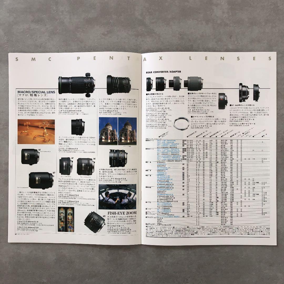ペンタックス　レンズ&アクセサリー　総合カタログ　1997年6月