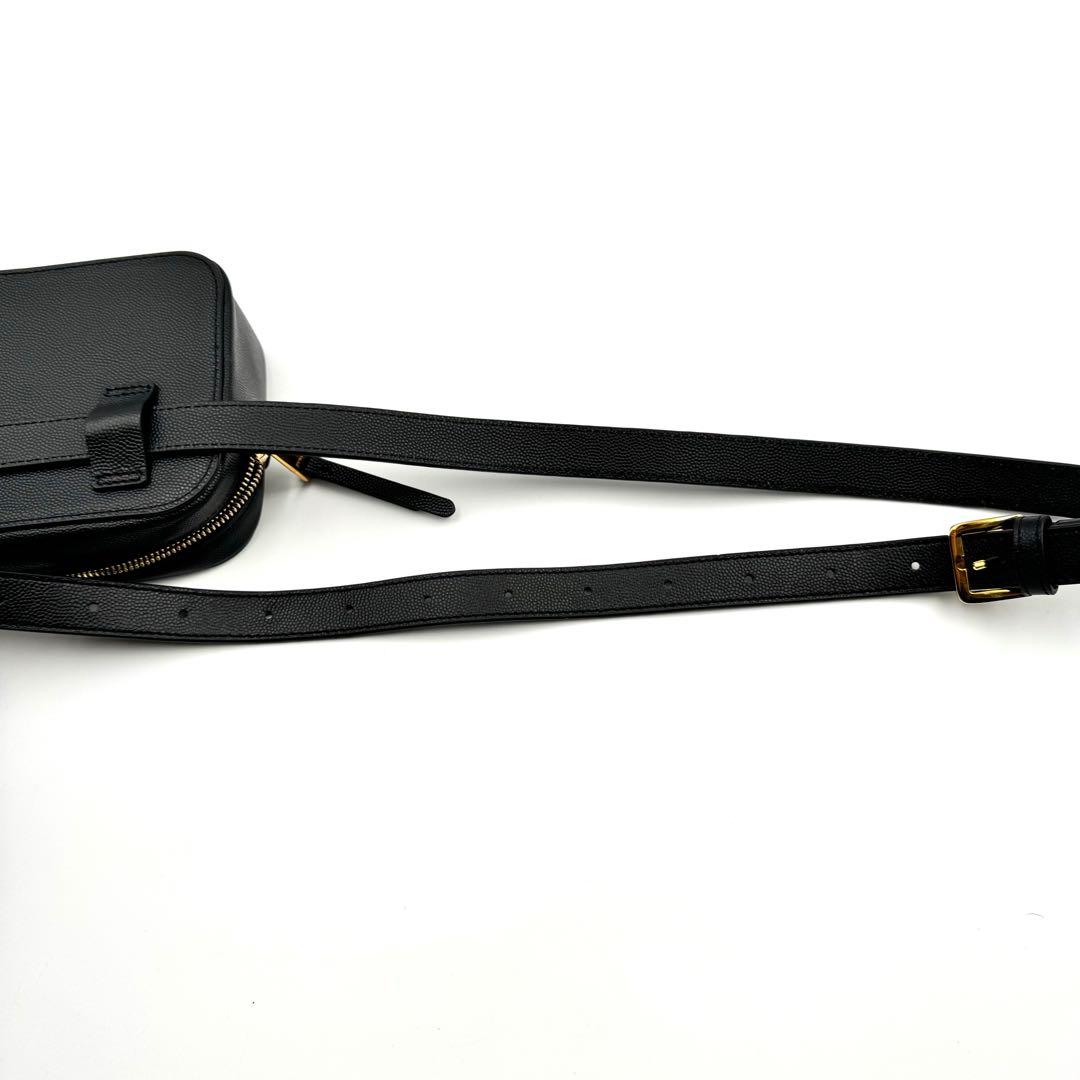 未使用品✨FURLA ウエストバッグ　ブラック　レザー