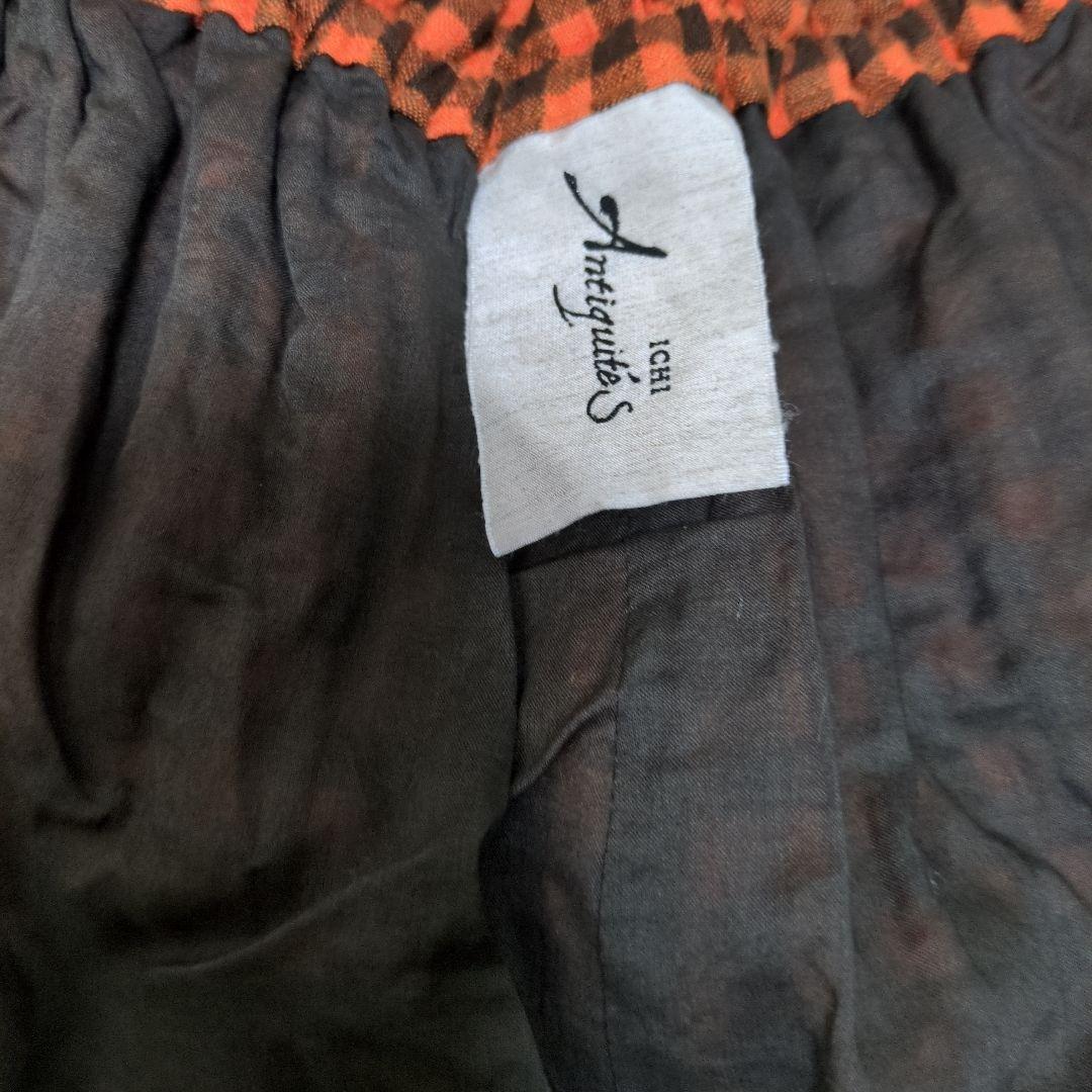 ICHI Antiquite's イチアンティークス　リネンギンガムパンツ