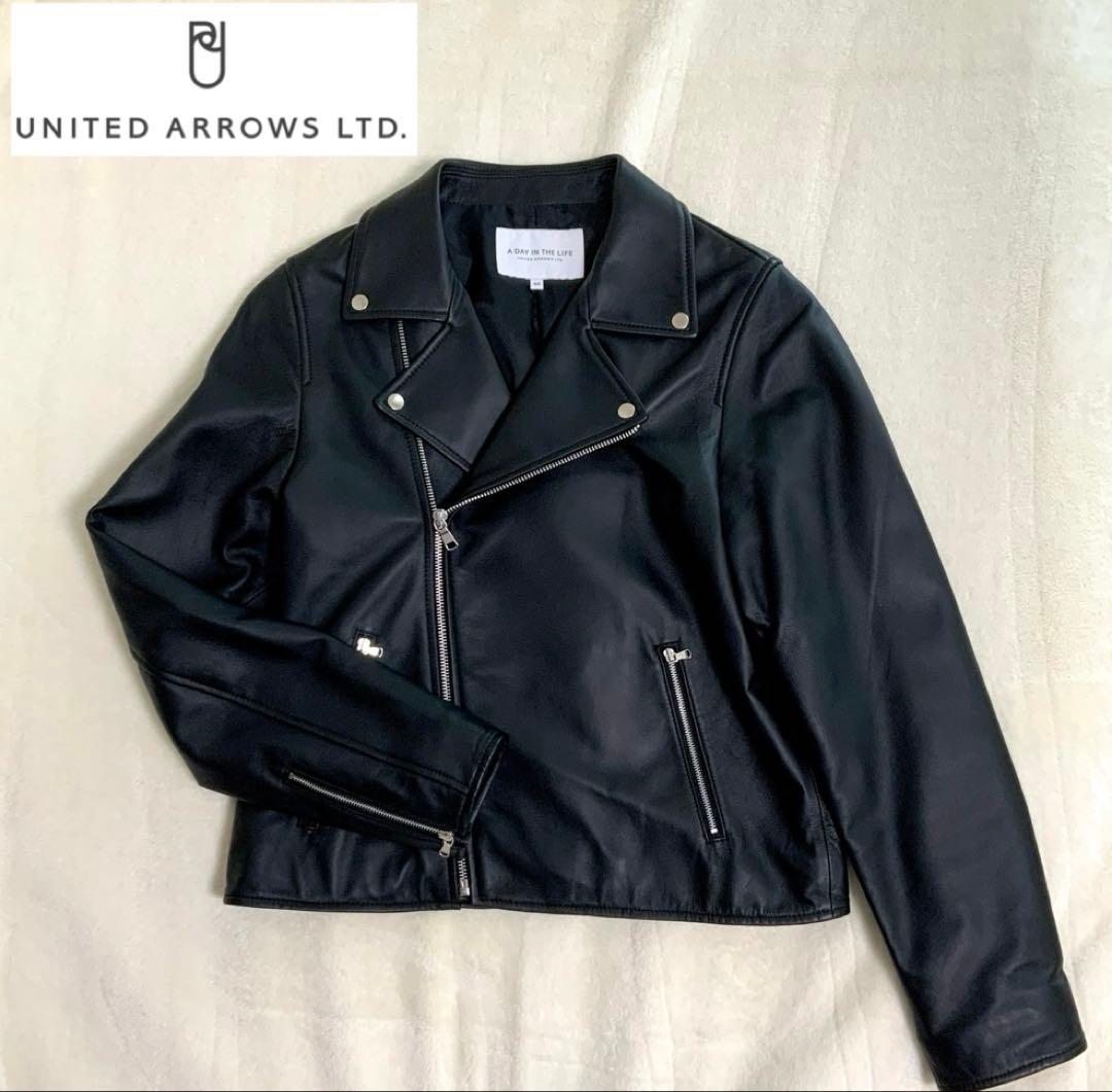 新品未使用　ユナイテッドアローズ　ライダース　本革　レディース　40 L
