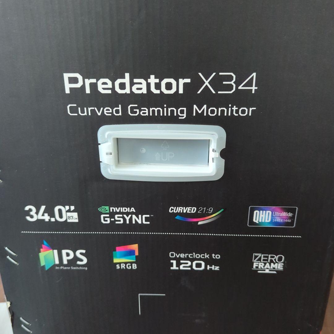 acer Predator X34 湾曲型ゲームモニター