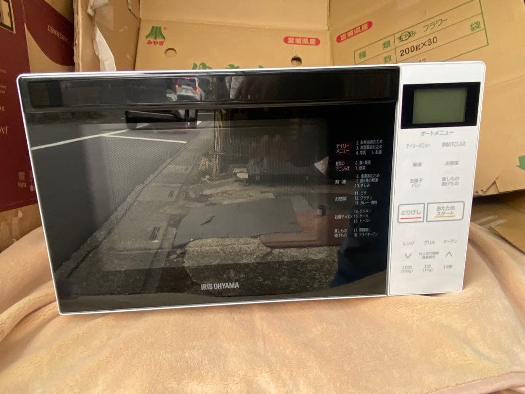 極美品 IRIS OHYAMA フラット オーブンレンジ ※たのメル便