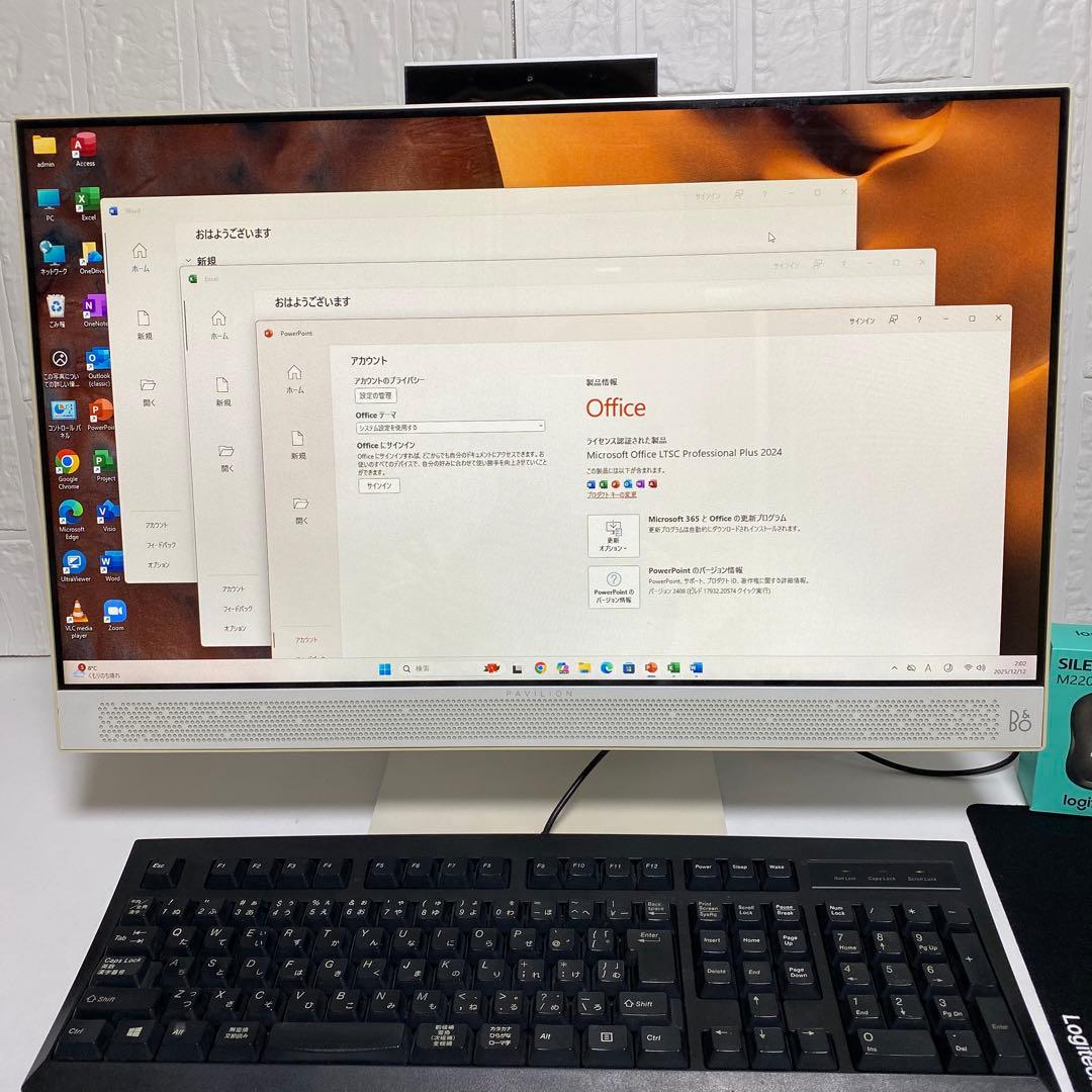 Windows11 オフィス付きCorei7 第7世代　美品HPデスクトップPC