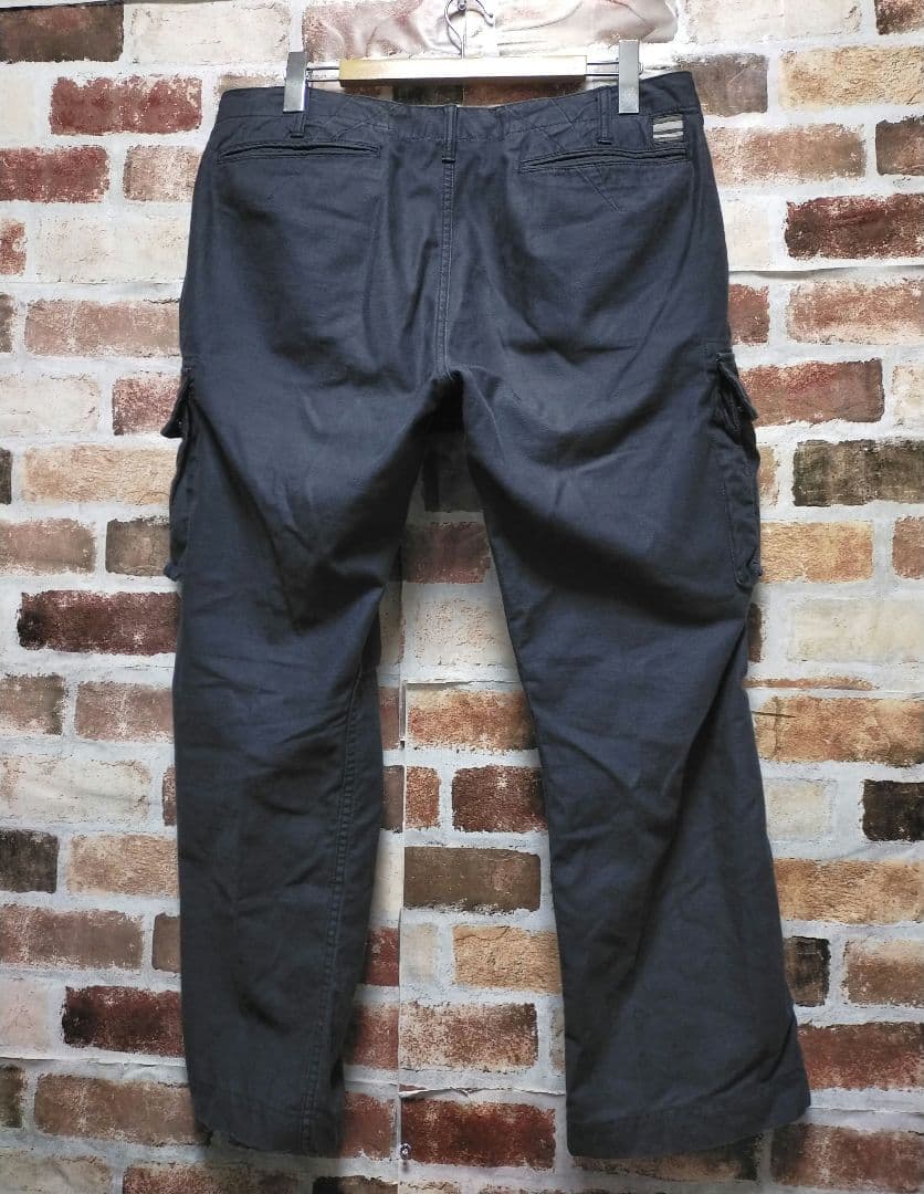 桃太郎ジーンズ 硫化 バックサテン カーゴ パンツ 7103SP W36インチ