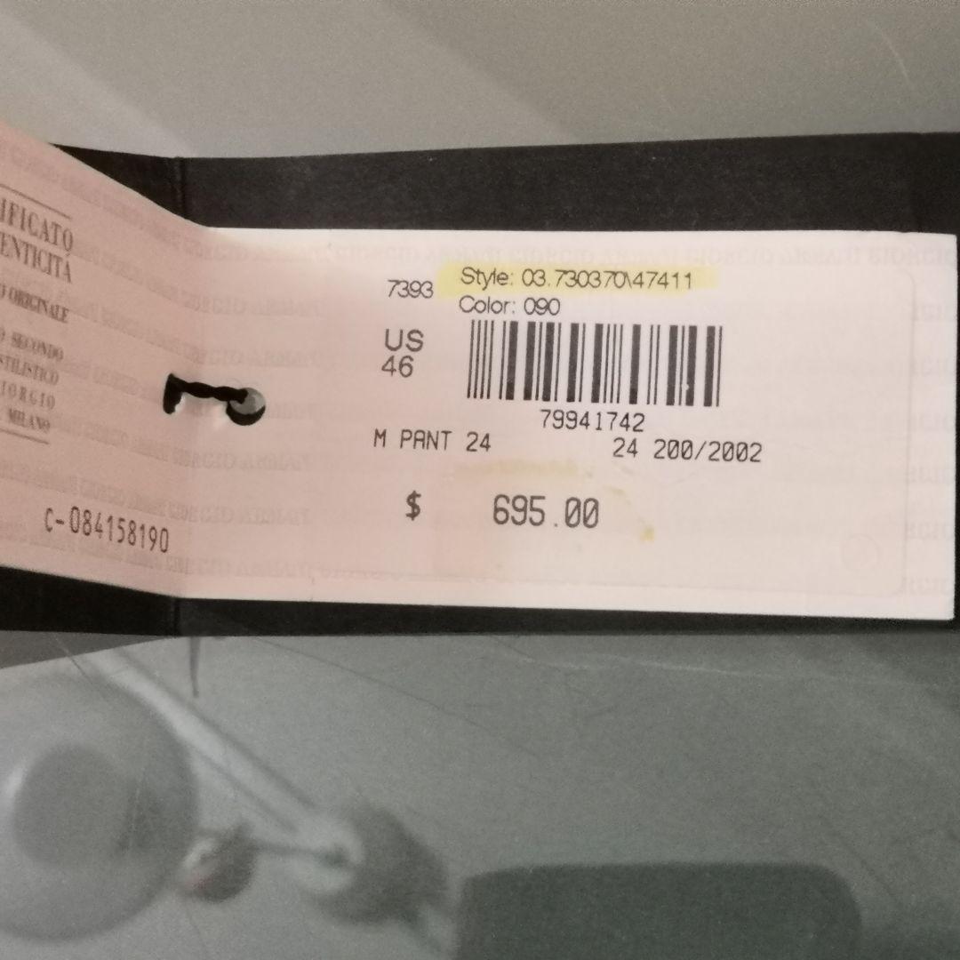 新品　GIORGIO ARMANI ジョルジオ アルマーニ 　スラックス　46