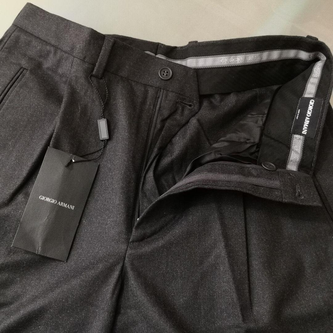 新品　GIORGIO ARMANI ジョルジオ アルマーニ 　スラックス　46
