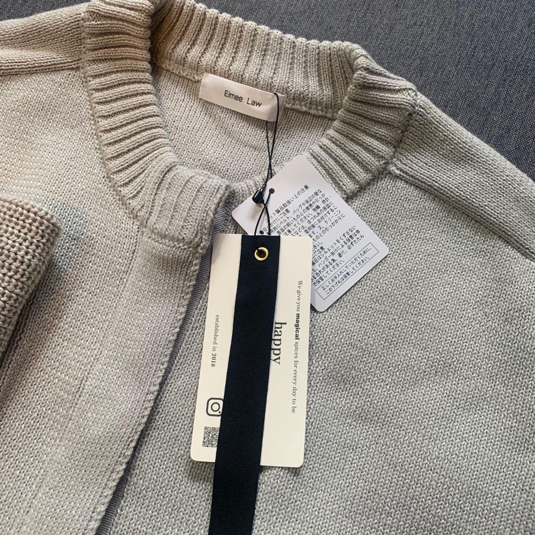 Eimee Law ランダムリボン　フリルカーディガン