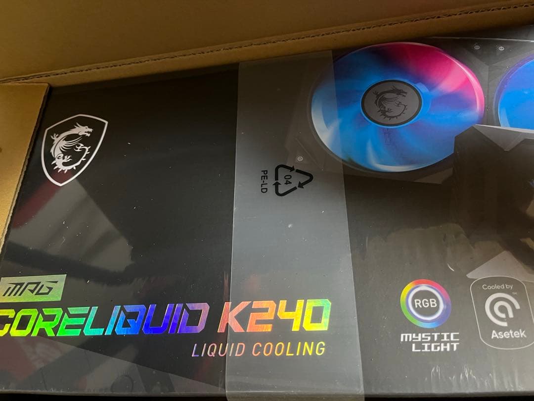 MSI CoreLiquid K240 CPUクーラー 簡易水冷