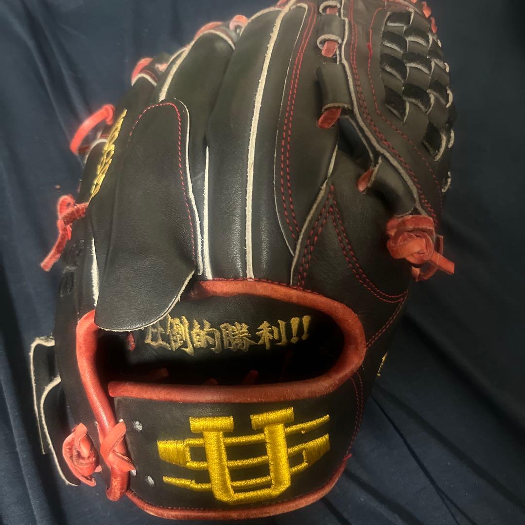 UPSET 野球グローブ 黒/赤