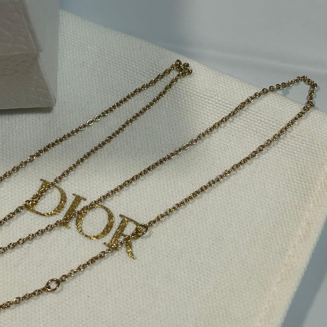 ✨美品✨　Dior ディオール　ネックレス(ノベルティのバッチ付き)