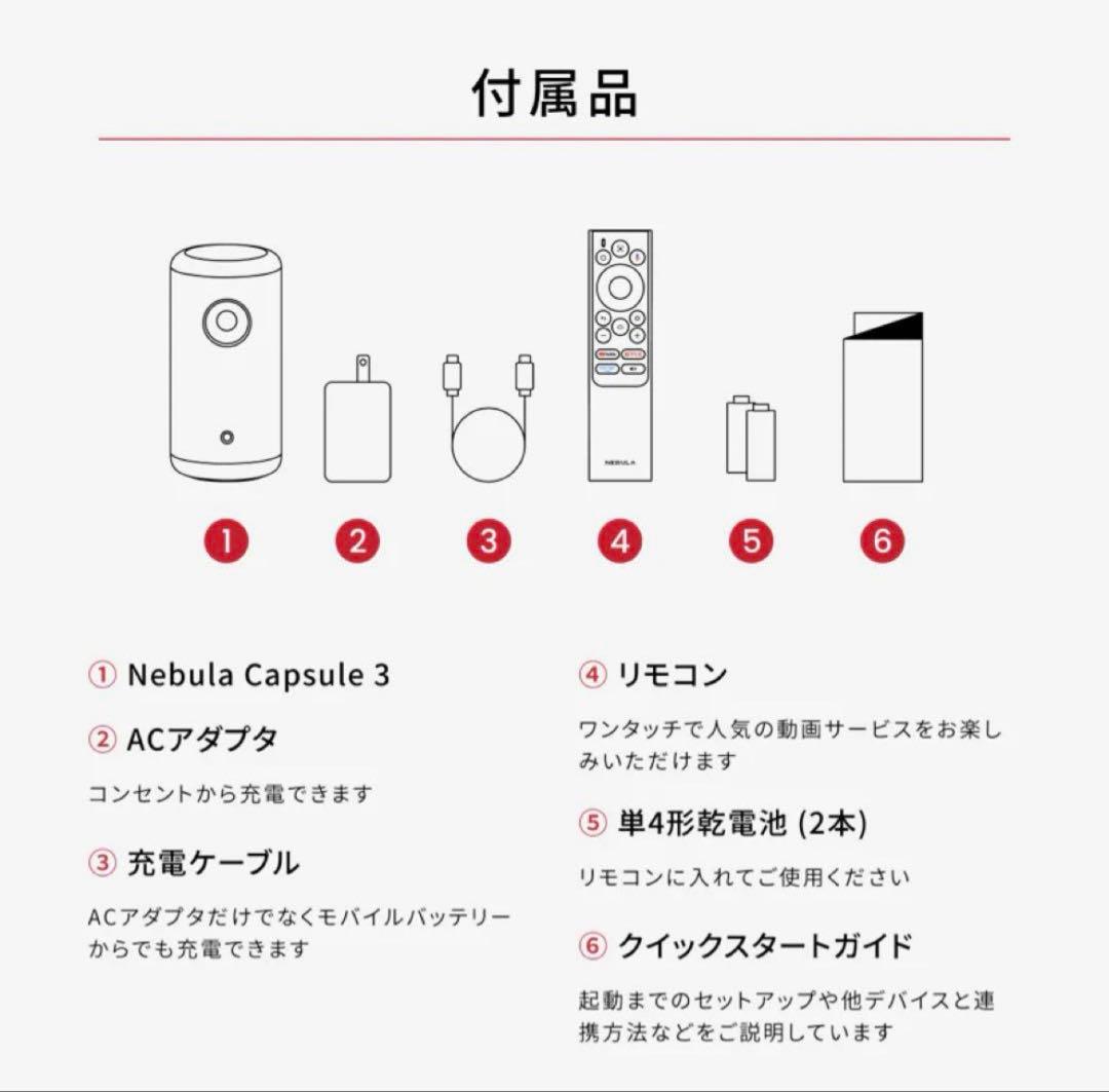 す[新品未開封]anker nebula capsule 3