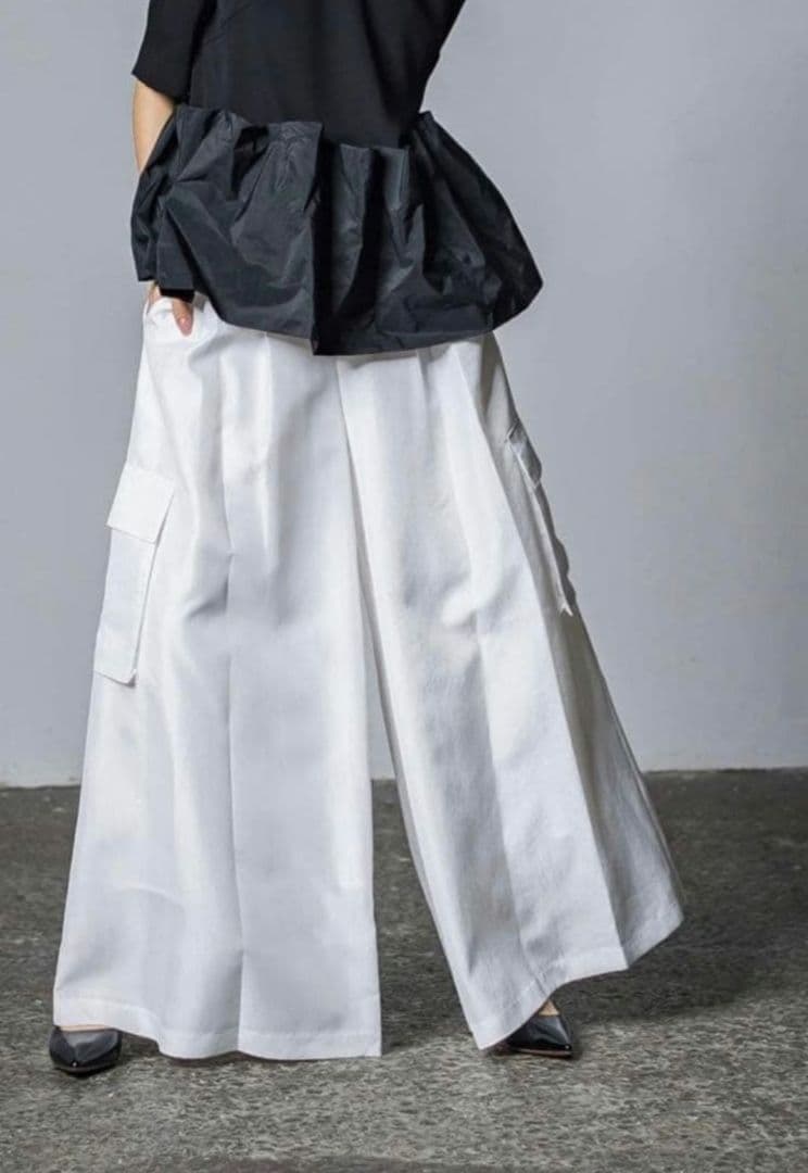 【本日限定値下げ】Lig. ワイドカーゴパンツ ホワイト 白 リグ