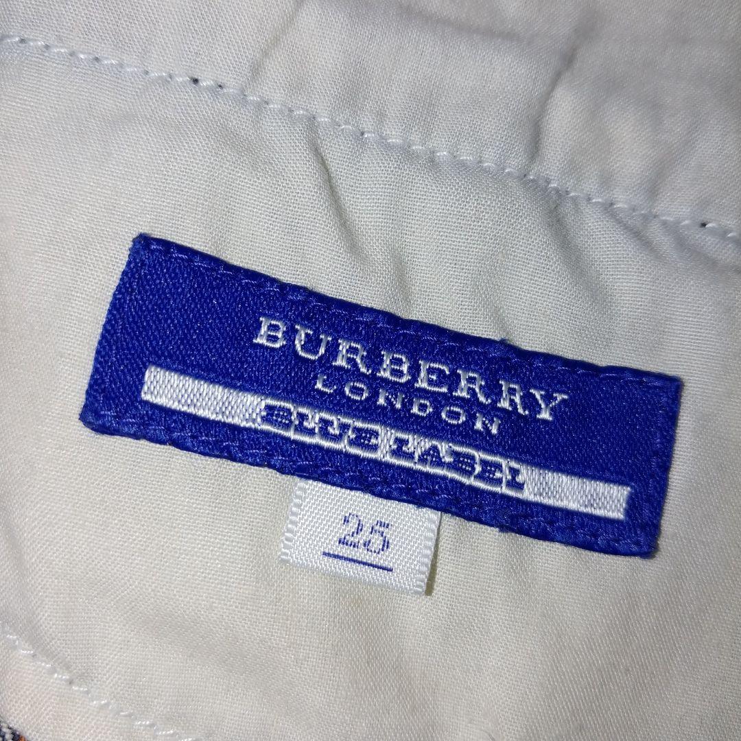 バーバリーブルーレーベル フロントボタンデニムミニスカート