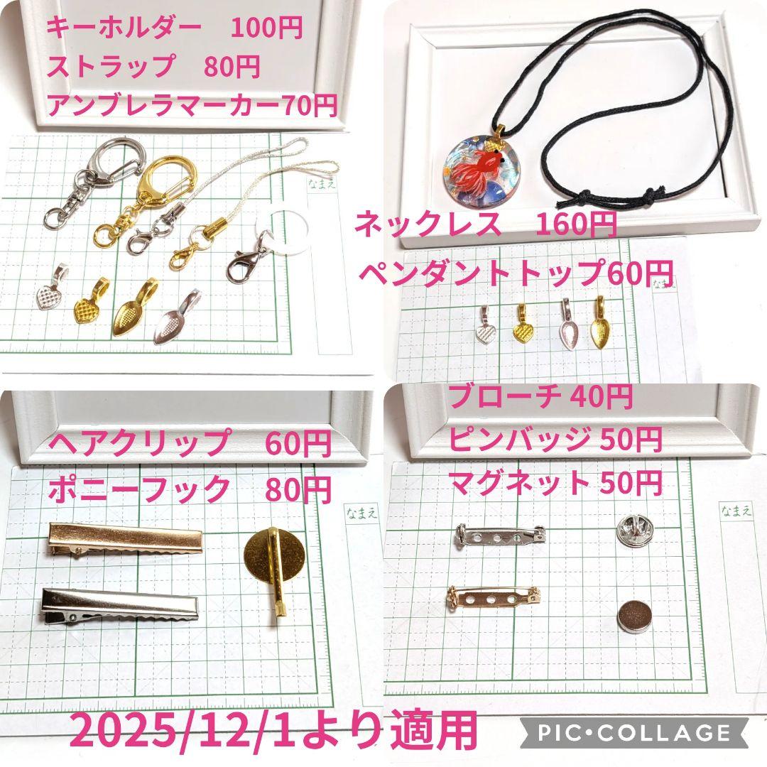 もちもち様　1.29 ルリビタキ　レジンヘアゴム　桜