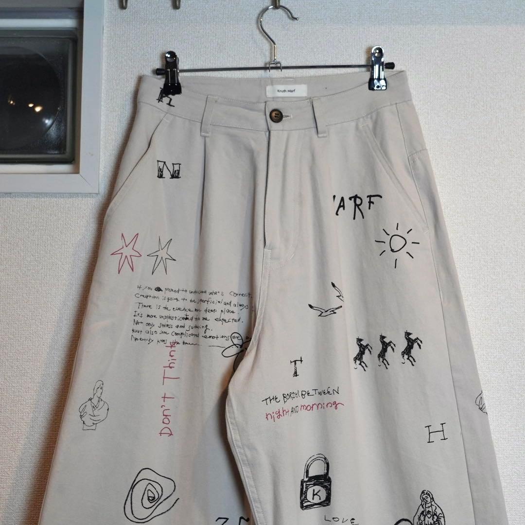 【完売品】knuth marf high waist tattoo pants
