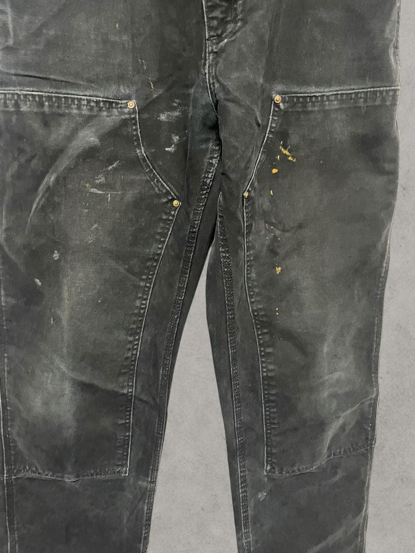 い*！様 USA製 カーハートダブルニー ペンキ 良フェード