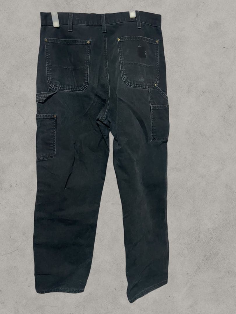 い*！様 USA製 カーハートダブルニー ペンキ 良フェード