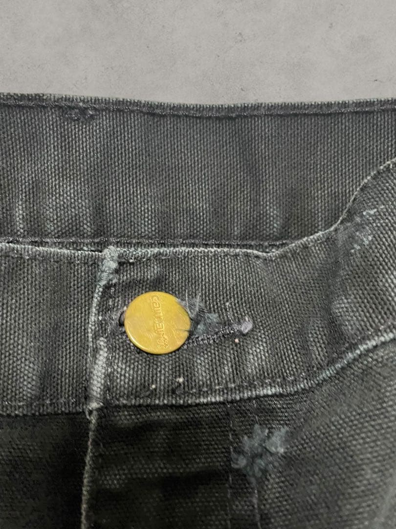 い*！様 USA製 カーハートダブルニー ペンキ 良フェード