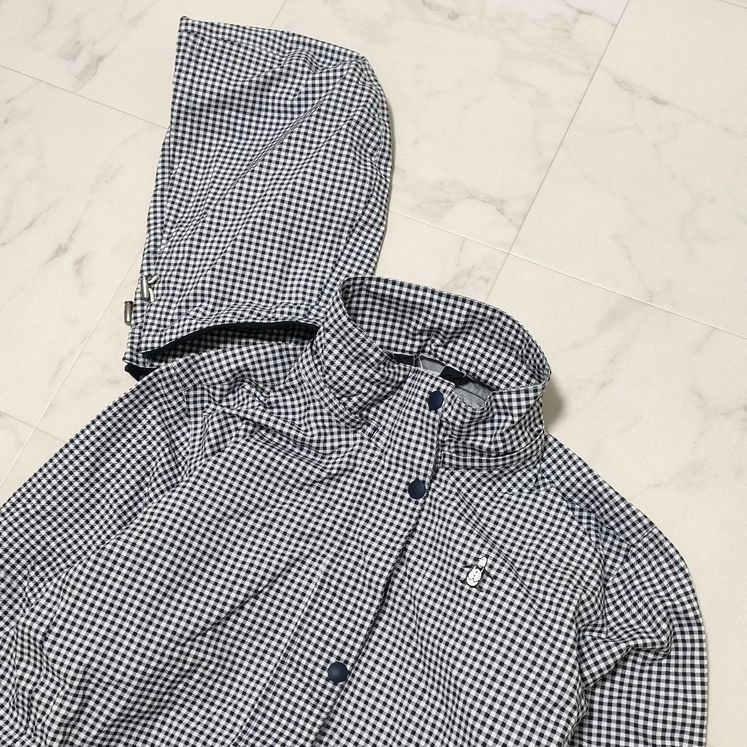 【新品タグ付き】マンシングウェア　レインウェア　コート　ギンガムチェック　LL