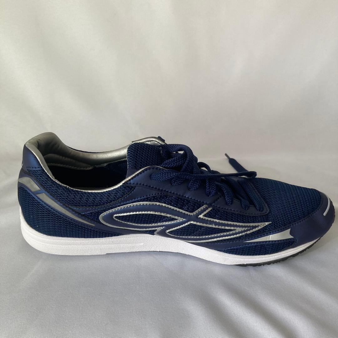 ボ*ン様 BEMOLO シューズ 26.5cm ネイビー 収納袋付き