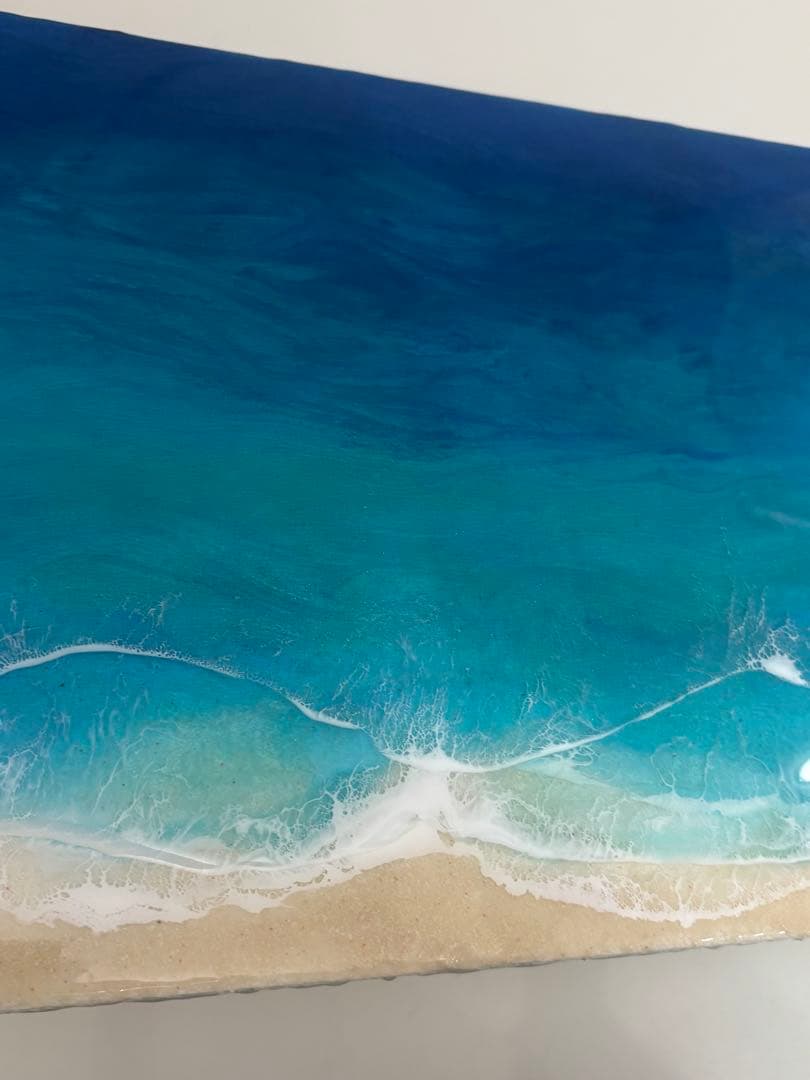 まぁ　30×90 オーシャンレジンアート