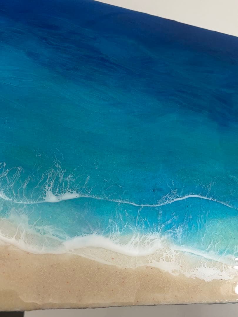 まぁ　30×90 オーシャンレジンアート