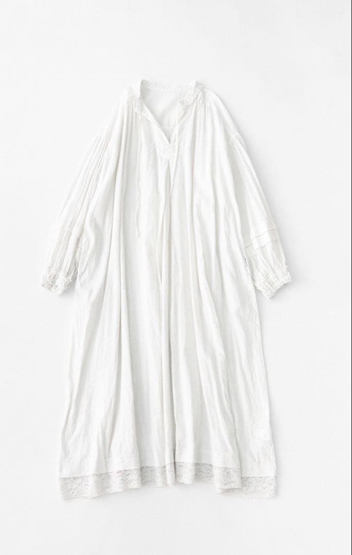 12月7日まで限定価格⭐︎【UpcycleLino】近江晒しレースワンピース