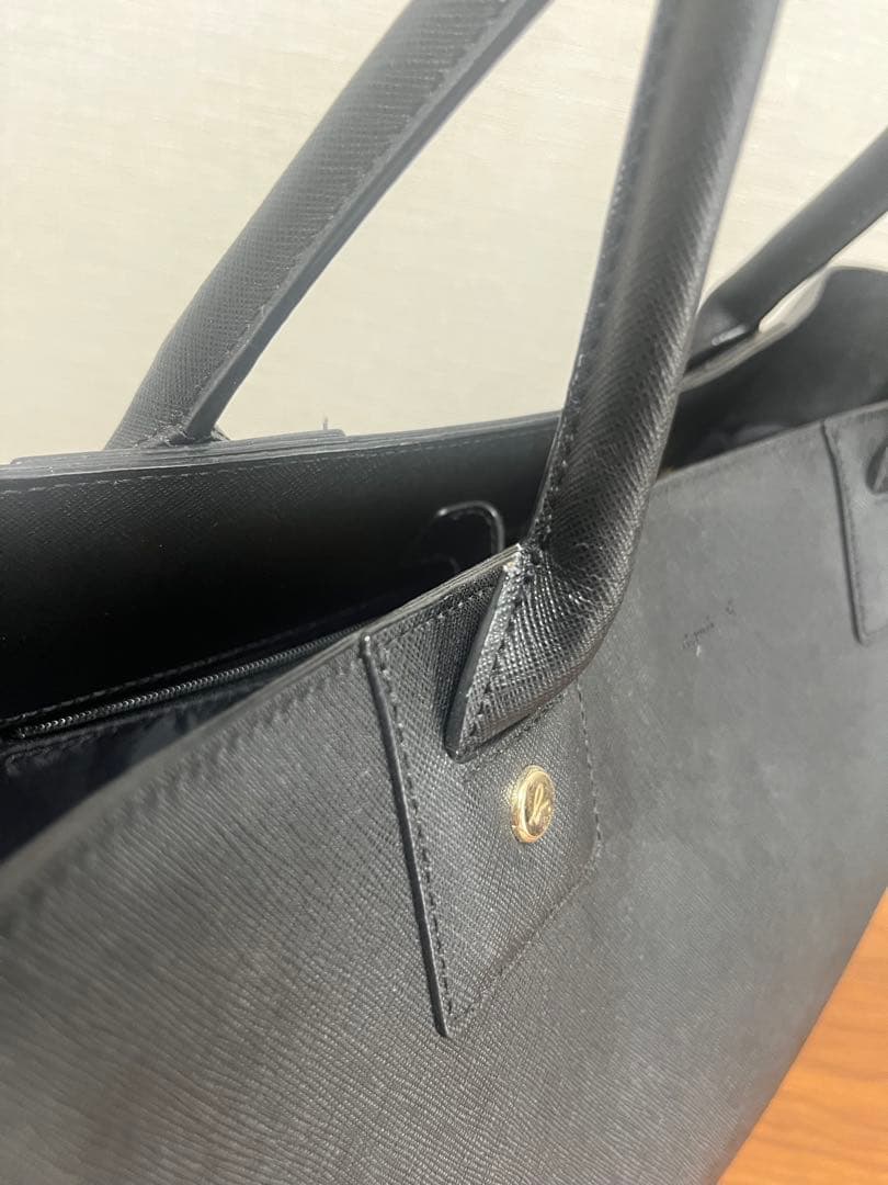 本日限定！agnes b アニエスベー ハンドバッグ A4収納可能 通勤ブラック