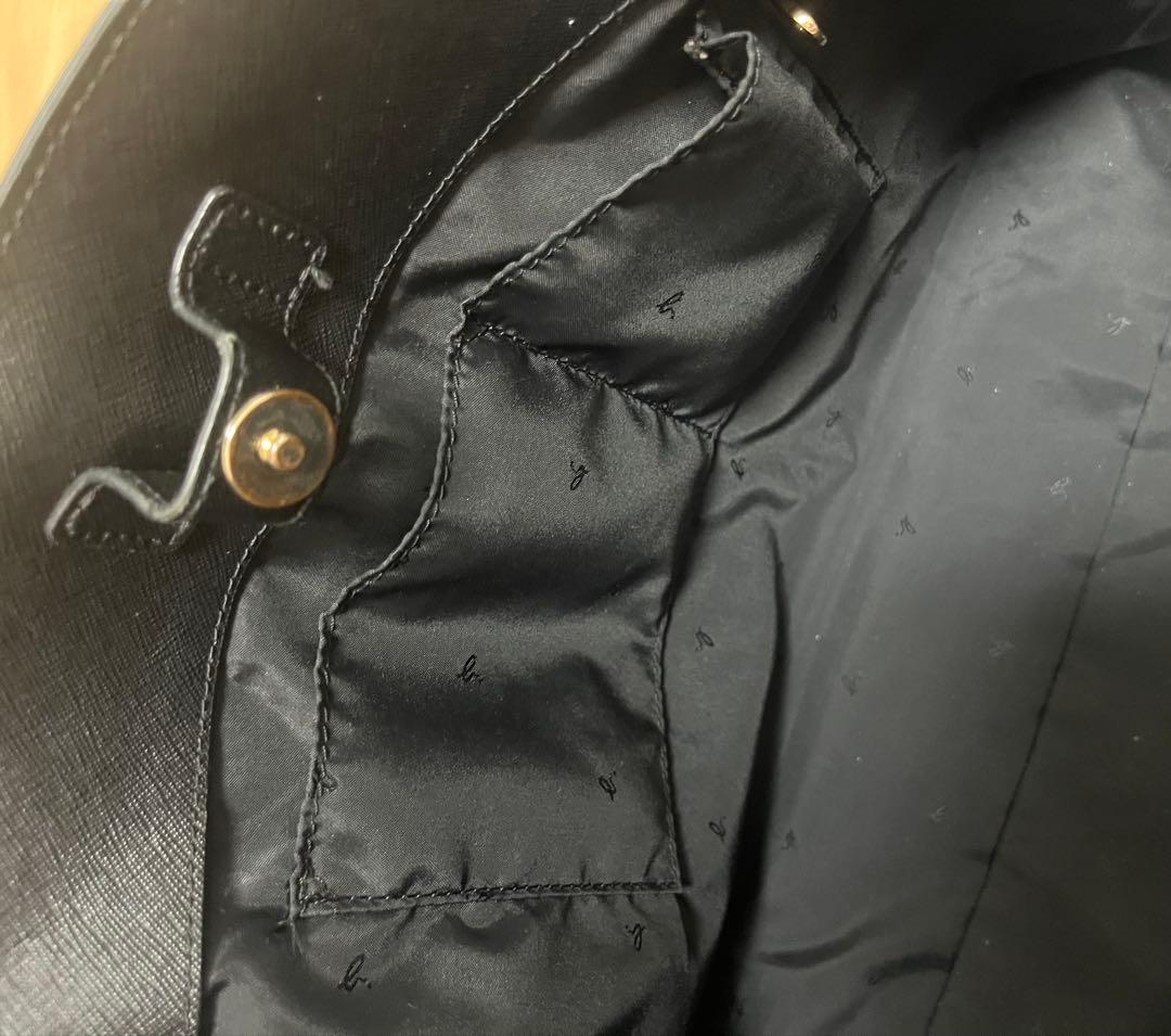 本日限定！agnes b アニエスベー ハンドバッグ A4収納可能 通勤ブラック