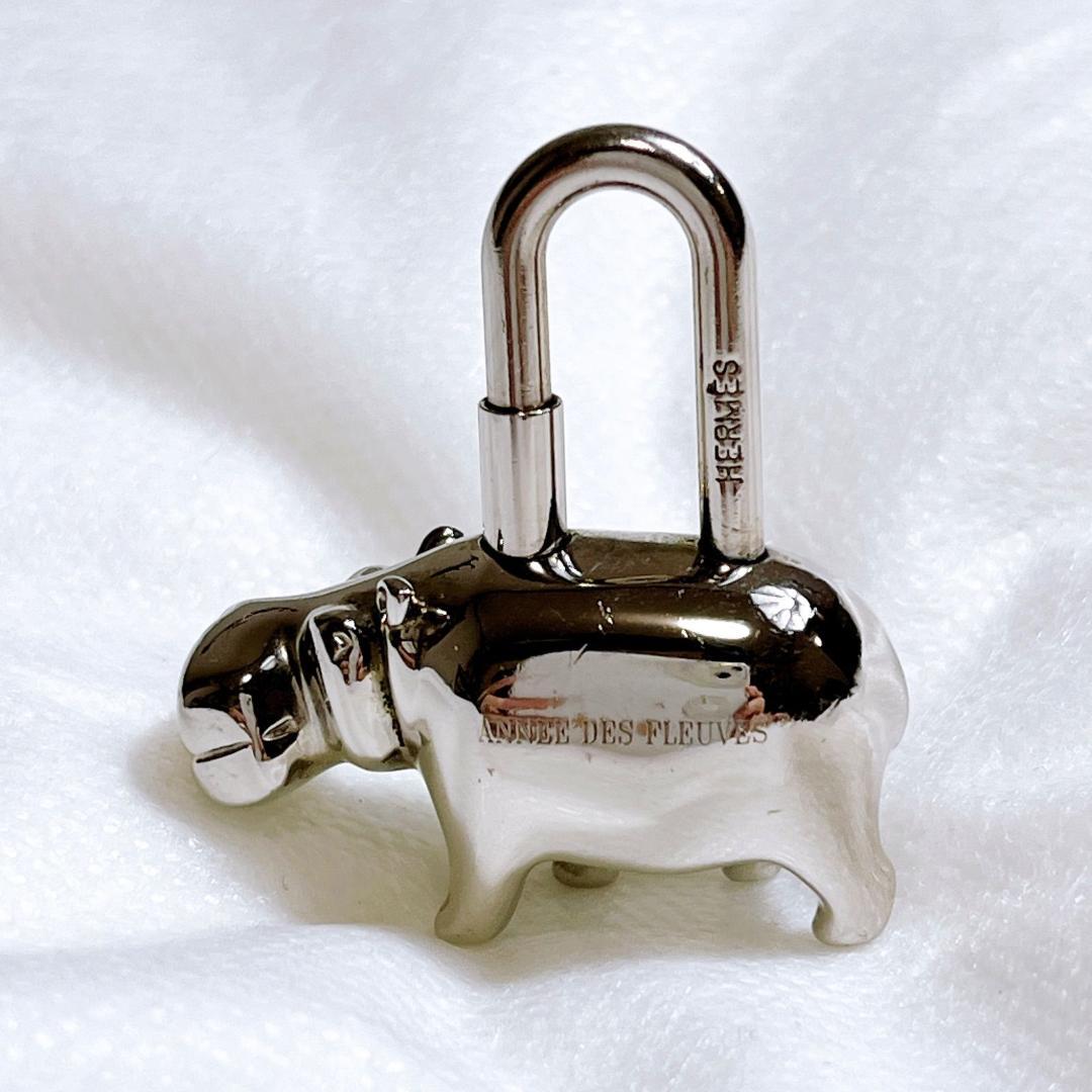 希少　エルメス　カデナ　チャーム　チョーカー　カバ　シルバー　2005年製