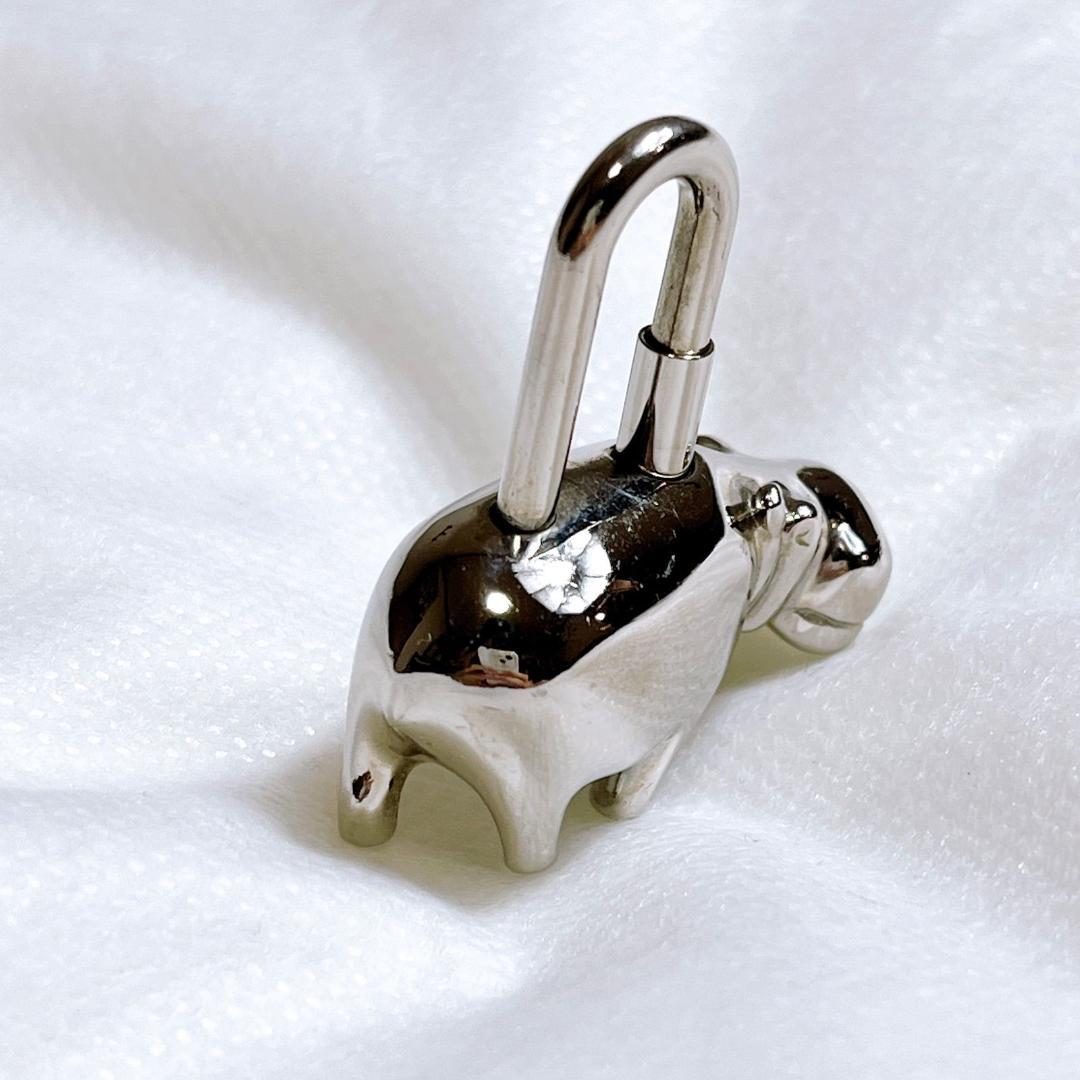 希少　エルメス　カデナ　チャーム　チョーカー　カバ　シルバー　2005年製